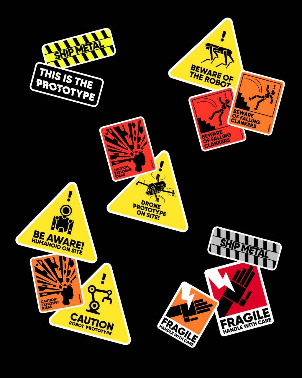 INDUSTRIAL STICKER SET