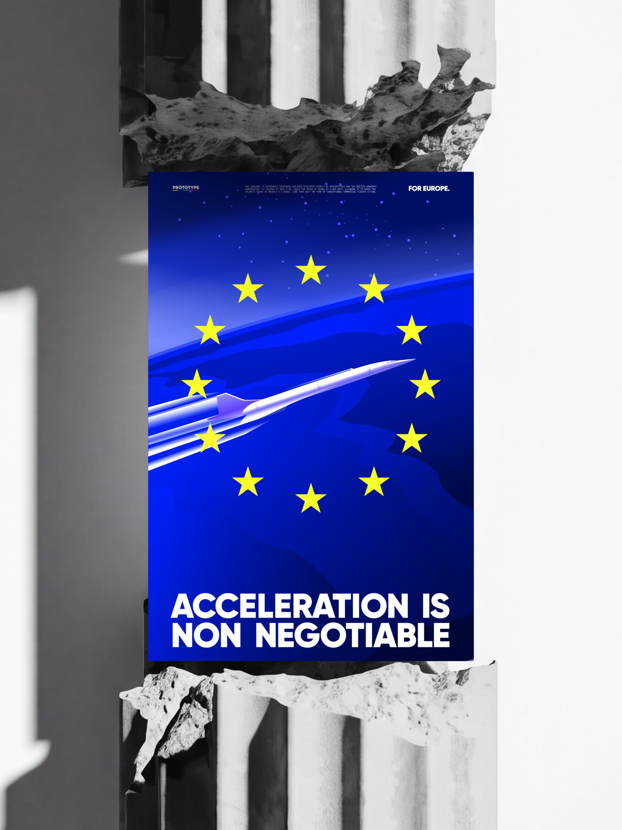 POSTER "ACCELERATION IS NON NEGOTIABLE" B