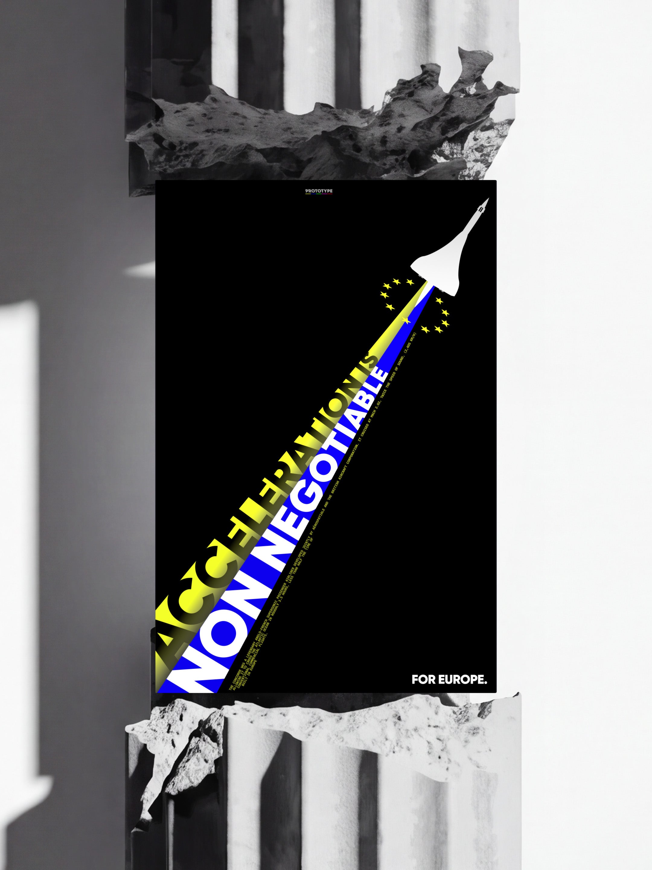 POSTER "ACCELERATION IS NON NEGOTIABLE" C