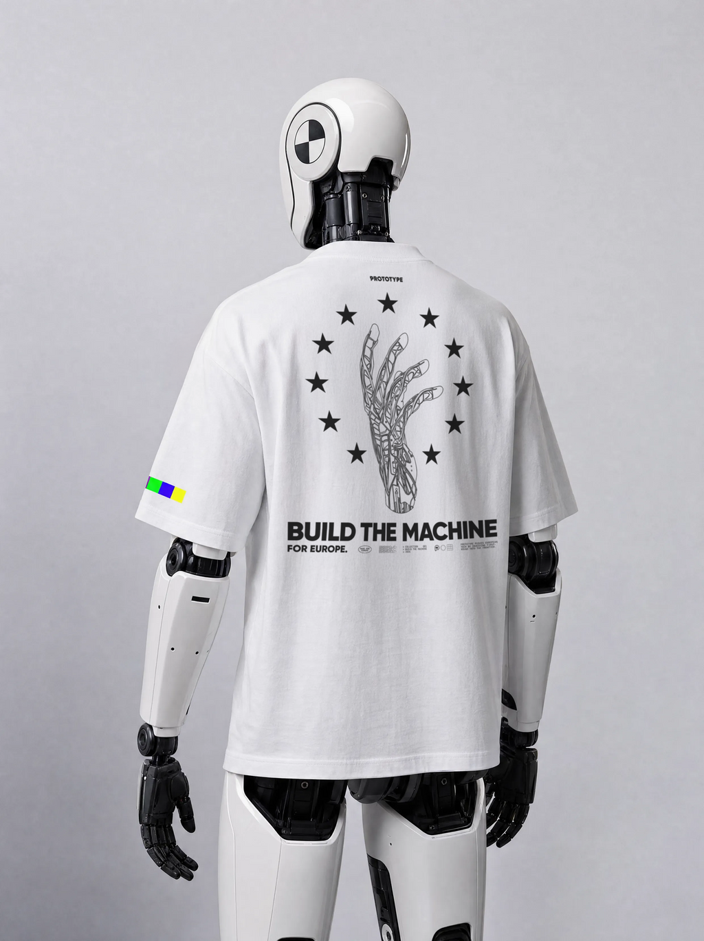 BUILD THE MACHINE SHIRT #FFFFFF [OVERSIZED FIT]