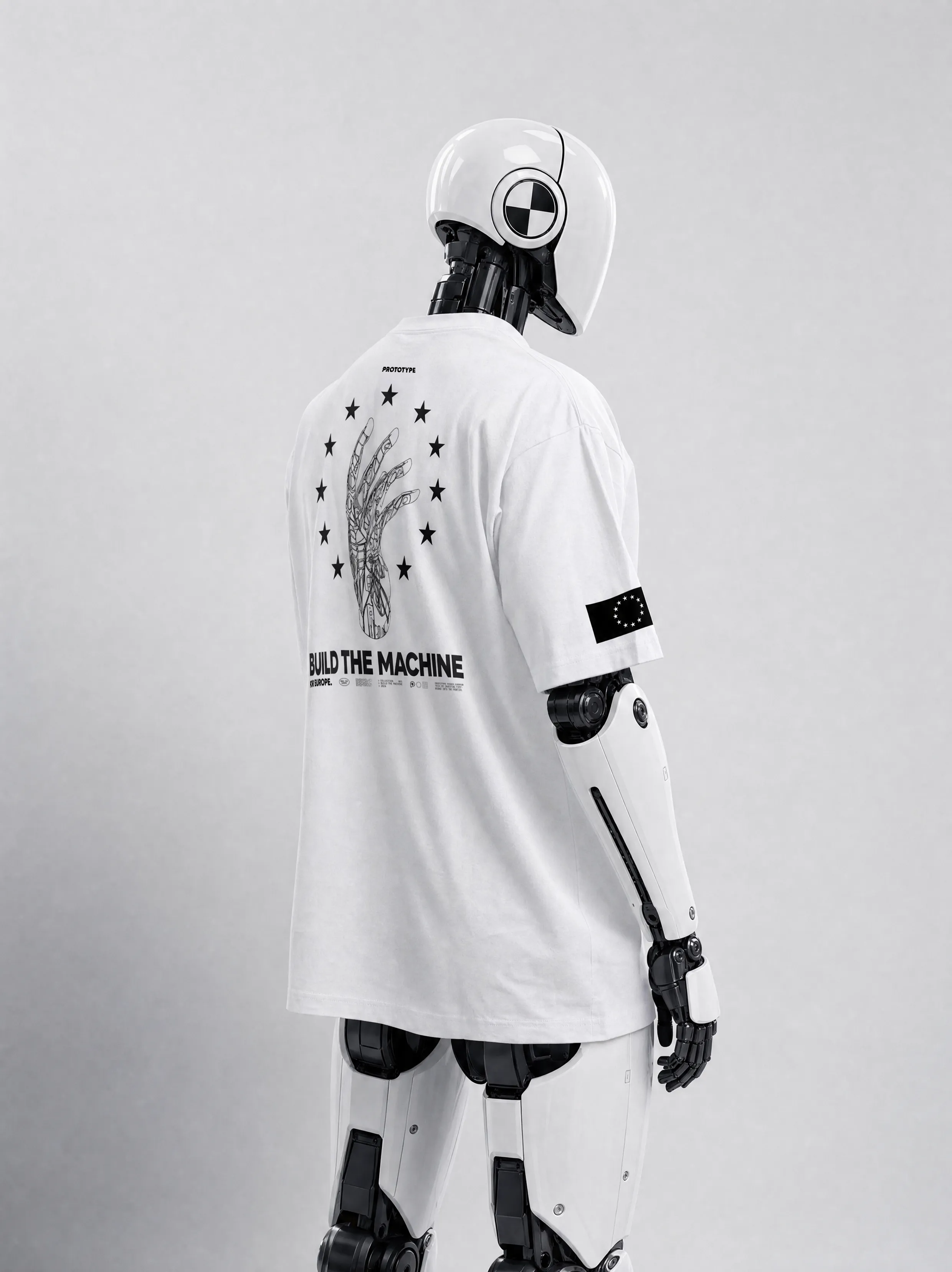 BUILD THE MACHINE SHIRT #FFFFFF [OVERSIZED FIT]